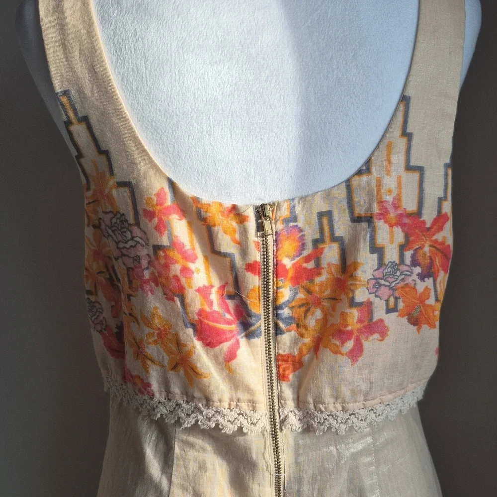 Free People Big Bang Metallic Dress Size 6 - Picture 7 of 9